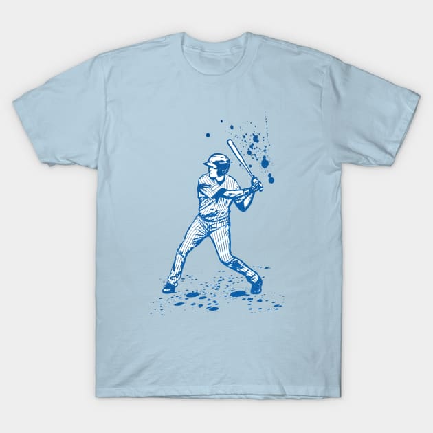 Baseball Batter or Hitter in Launch Position - 03 T-Shirt by SPJE Illustration Photography